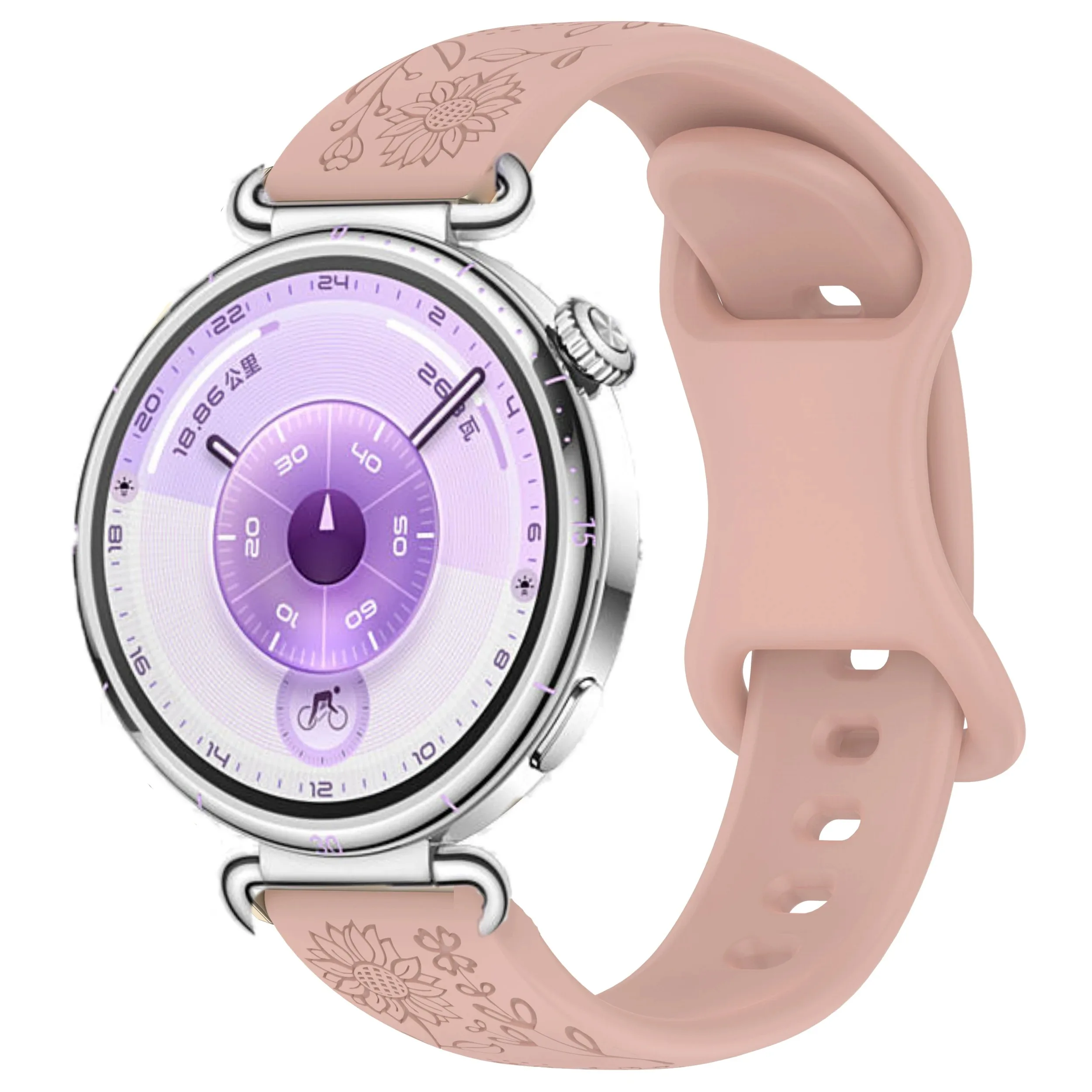 3D Flowers Silicone Strap For Huawei Watch GT6 Pro GT 6 5 4 46mm 41mm GT5 Pro GT 3 2 42mm Bracelet Huawei Watch GT Runner 2 Band