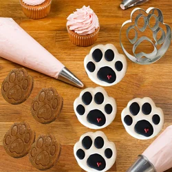 Stainless Steel DIY For Baking Cute Dog Paw Cake Fondant Easy To Clean Cookie Cutter Lightweight