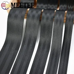 10 Mét 20-50Mm Đen Polyester Webbing Ban Nhạc Có Dây Đeo Ba Lô Cổ Thú Cưng Băng Dây Băng Tự Làm Túi Ngoài Trời may May Phụ Kiện