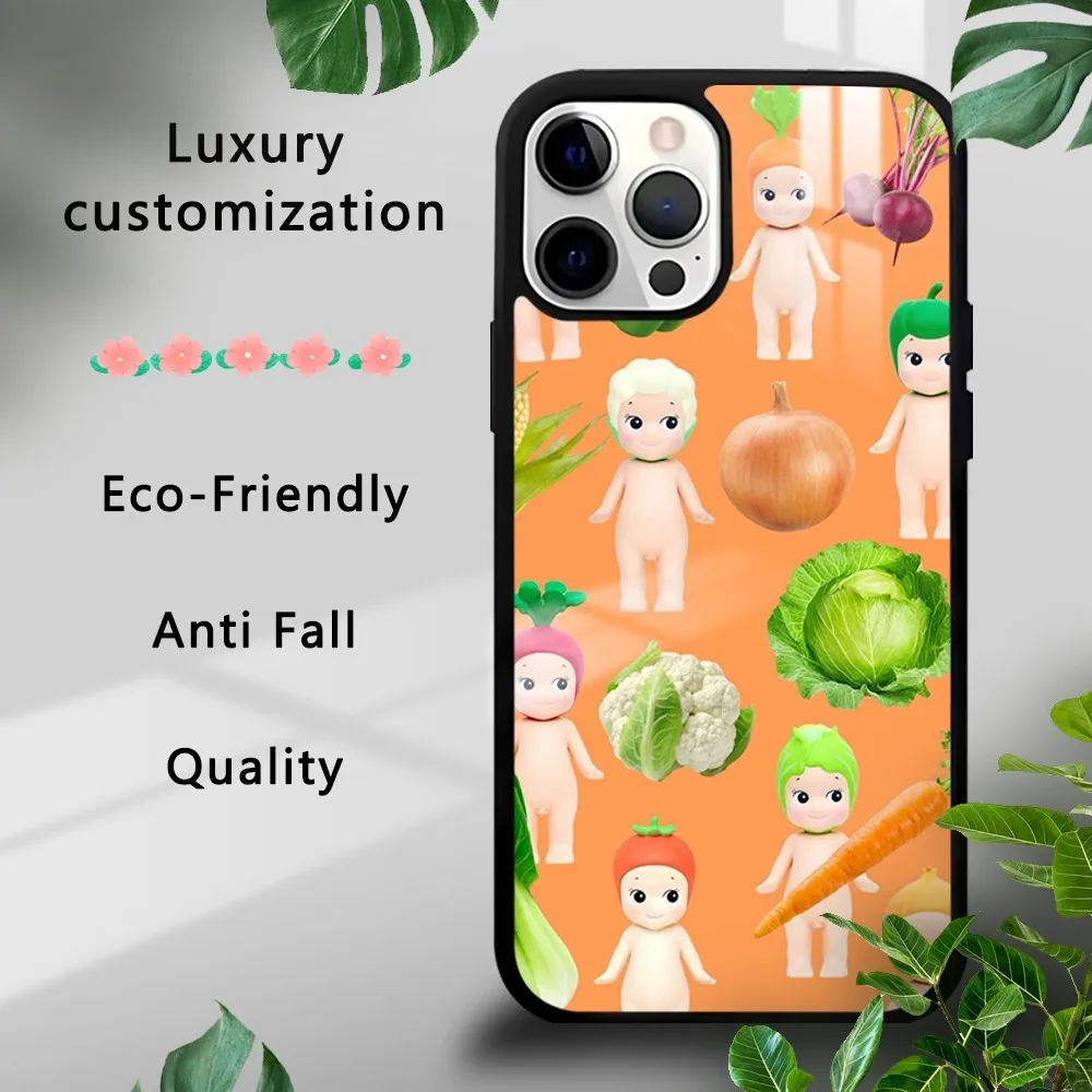 S-Sonny A-Angels Vegetable Series Phone Case For iPhone 16 15 14 13 12 11 Pro Xs Max Mini Plus Celulares Hard Funda