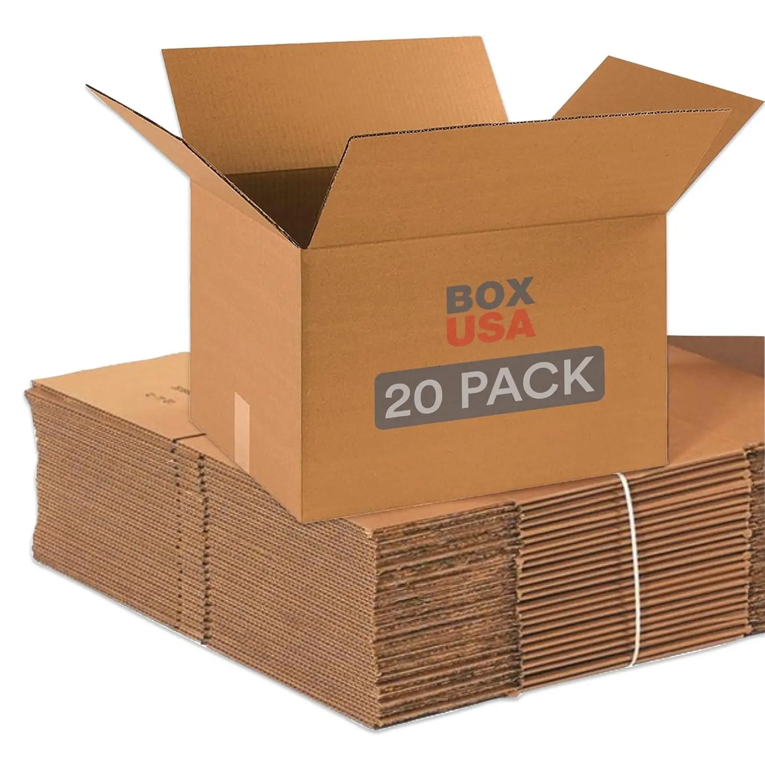 

Medium Moving Boxes 18x14x12 Inches 20-Pack - Corrugated Cardboard for Shipping, Packing & Storage