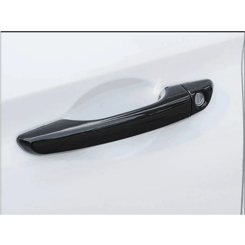 Funduoo for Citroen C4 Cactus 2014 2015 2016 2017 2018 Glossy Black Chrome Car Door Handle Cover Trim Sticker Accessories