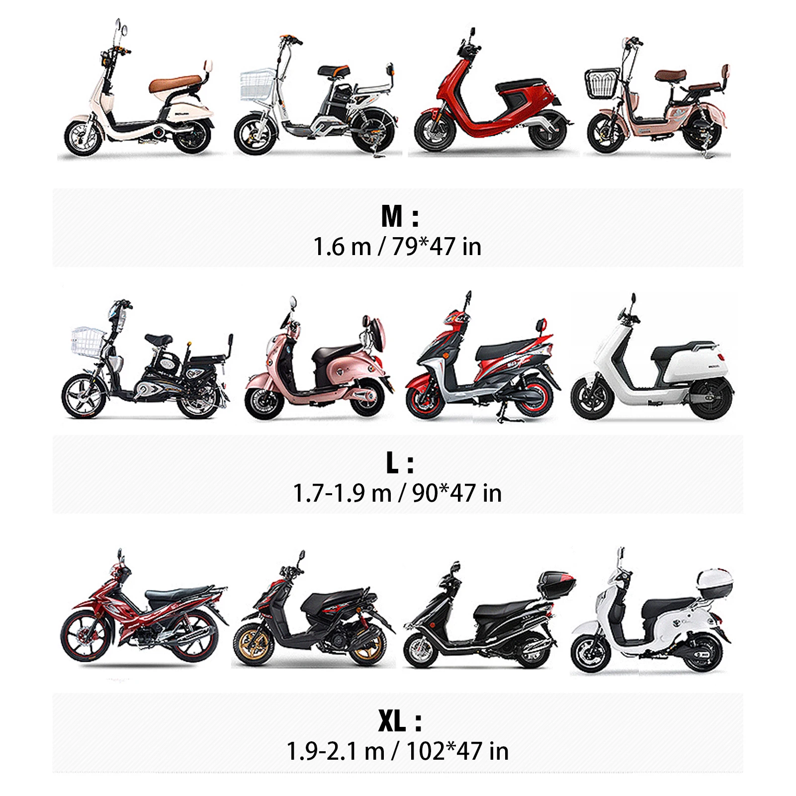 M L XL Disposable Motorcycle Cover Transparent Protector Covers All Season Outdoor Waterproof Bike Scooter Rain Dustproof Covers