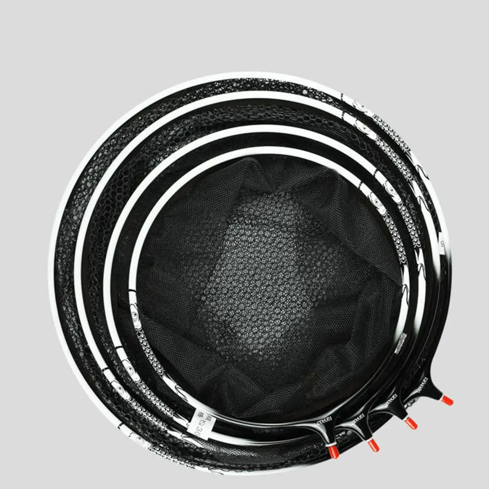 

Мягкая сетчатая головка подсачека для рыбалки с высокопрочной рамой из титанового сплава без соединительных элементов для быстрого отвода воды и удобного хранения