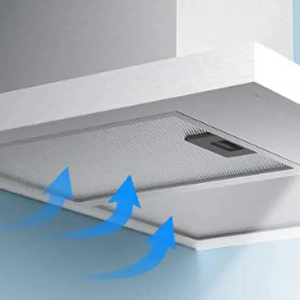 Grease Filter Metal Mesh Extractor Range Hood 230 X 260 Mm Vent Filter 1PCS 5 Layers High Performance Silver Cooker Hood Filters