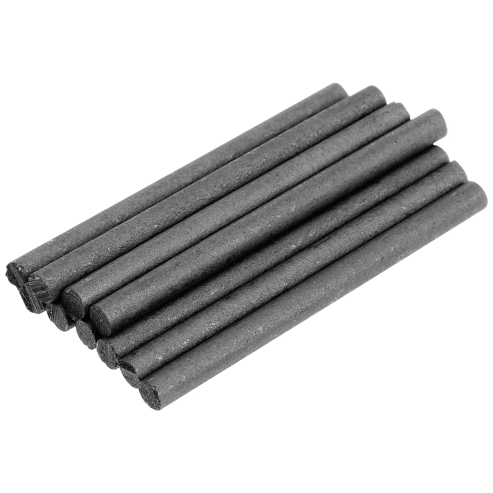 10 Pcs Carbon Rod Electrode Cylinder Tube Bar Electrolysis Cylindrical Graphite