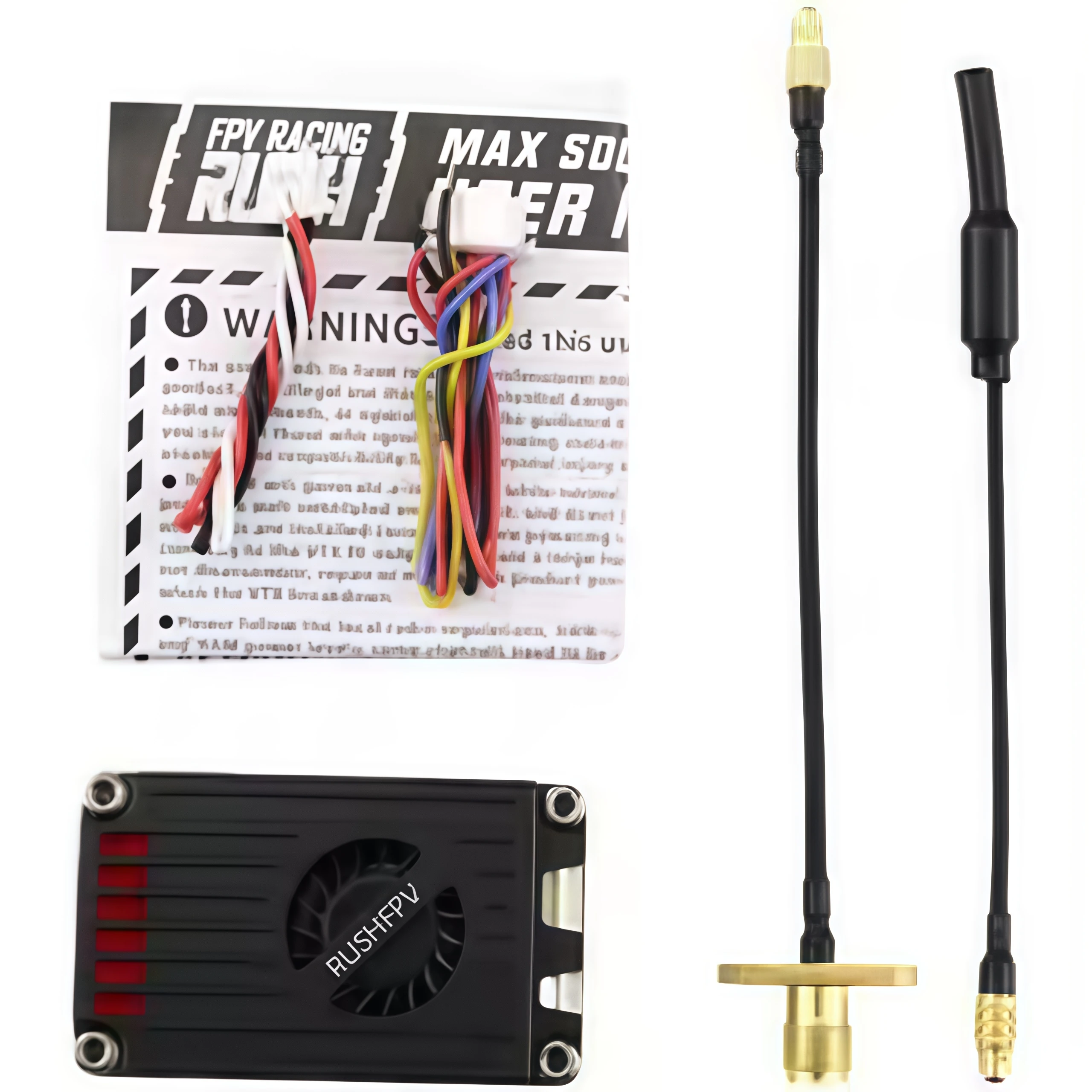 Rush Tank Max Solo 5.8Ghz 2.5W VTX Fpv Wysokiej Mocy 48CH VTX Nadajnik Wideo Obudowa CNC Dalekiego Zasięgu Do Dronów Wyścigowych RC Fpv