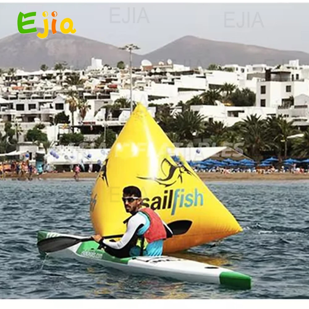 

Коммерческий рекламный надувной плавающий буй из ПВХ, надувные буи с треугольными отметками, надувной буй-пирамида для открытой воды