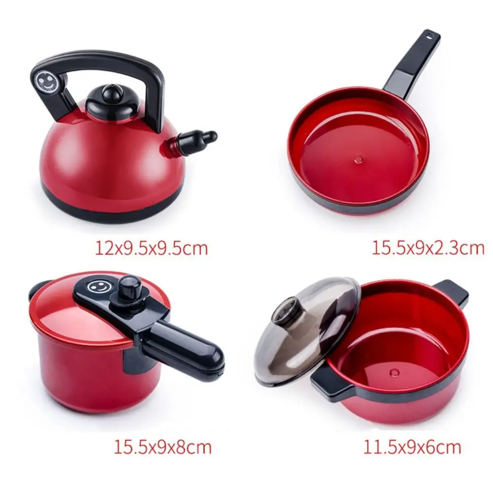 Rode Simulatie Keukengerei Kit Speelhuis Scène Model Keuken Speelgoed Plastic Ouder-kind Spel Gesimuleerd Keukenspeelgoed