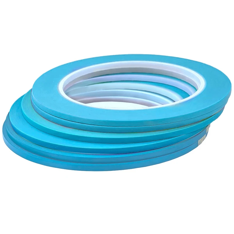 AB47-6 Rollen Fine Line Tape High-Temp Viny Fineline Masking Tape Malerband Blau (1/8 Zoll 6 Stück)