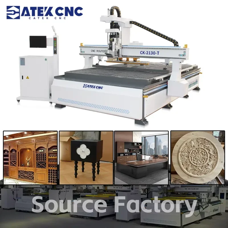 【2026】 2130 1325 CNC Router Machine with Vacuum Table 3 Axis 2130-T Cnc Router for Wood Mdf Aluminum Furniture Making