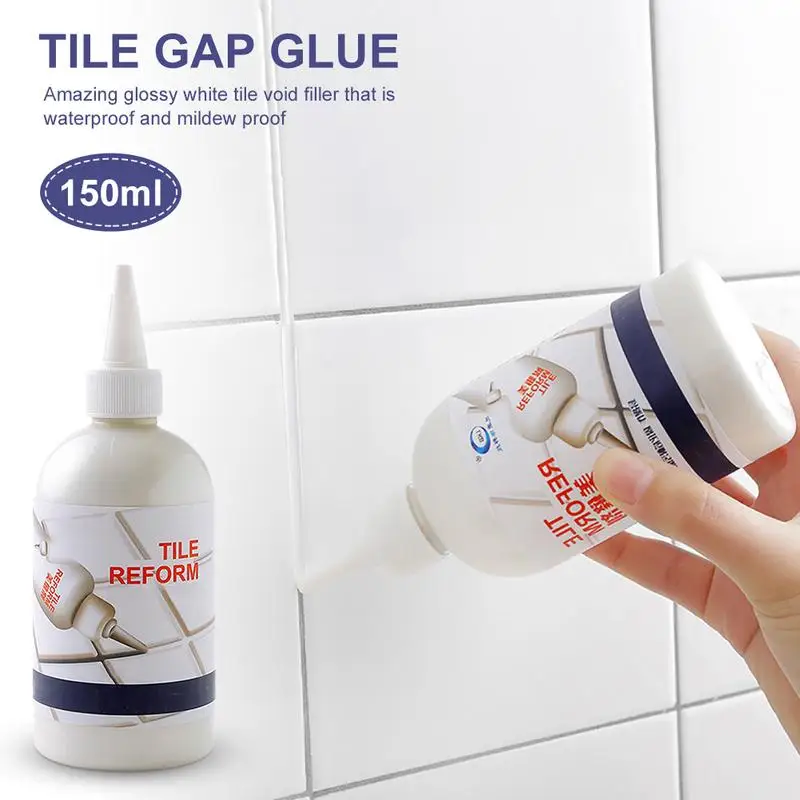 

150ML Tile Gap Refill Agent Grouting Fill Tile Glue Sealer Repair Porcelain Ceramic Glue Floor Gap Fillin Beauty Sewing Agent