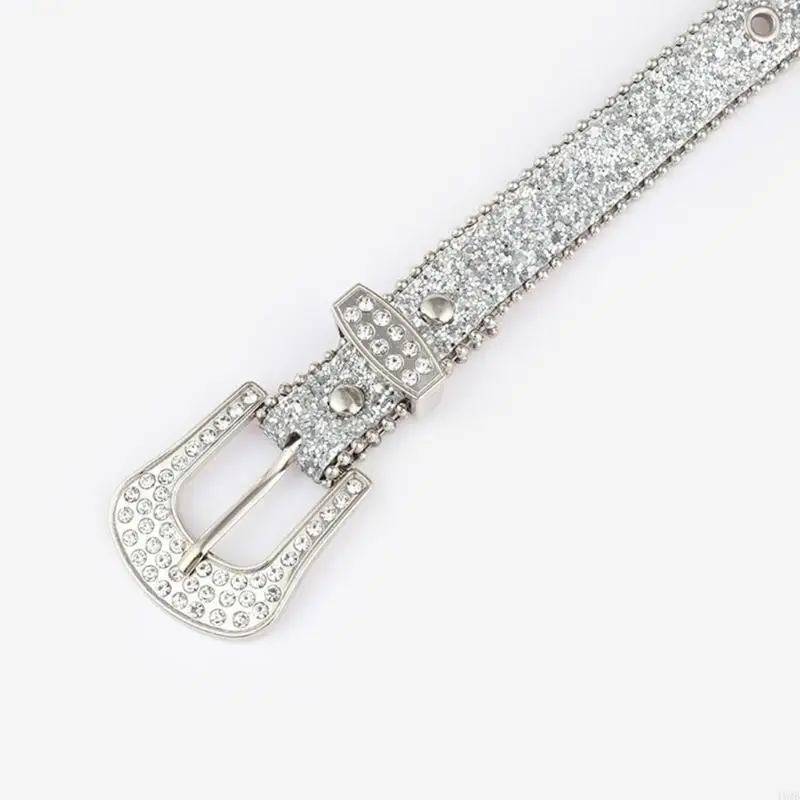 Harajuku كامل الترتر الكبار حزام خصر حزام خصر فاخر أحزمة الموضة حجر الراين دبوس مشبك حزام لملهى ليلي 49MB