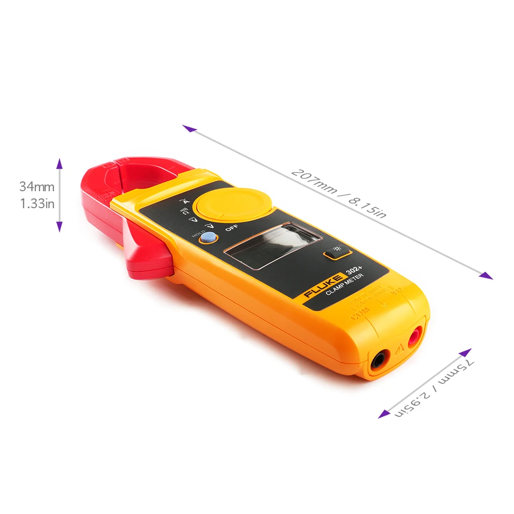 فلوك 302+ المشبك متر التيار المتناوب 400A مقياس رقمي متعدد #5