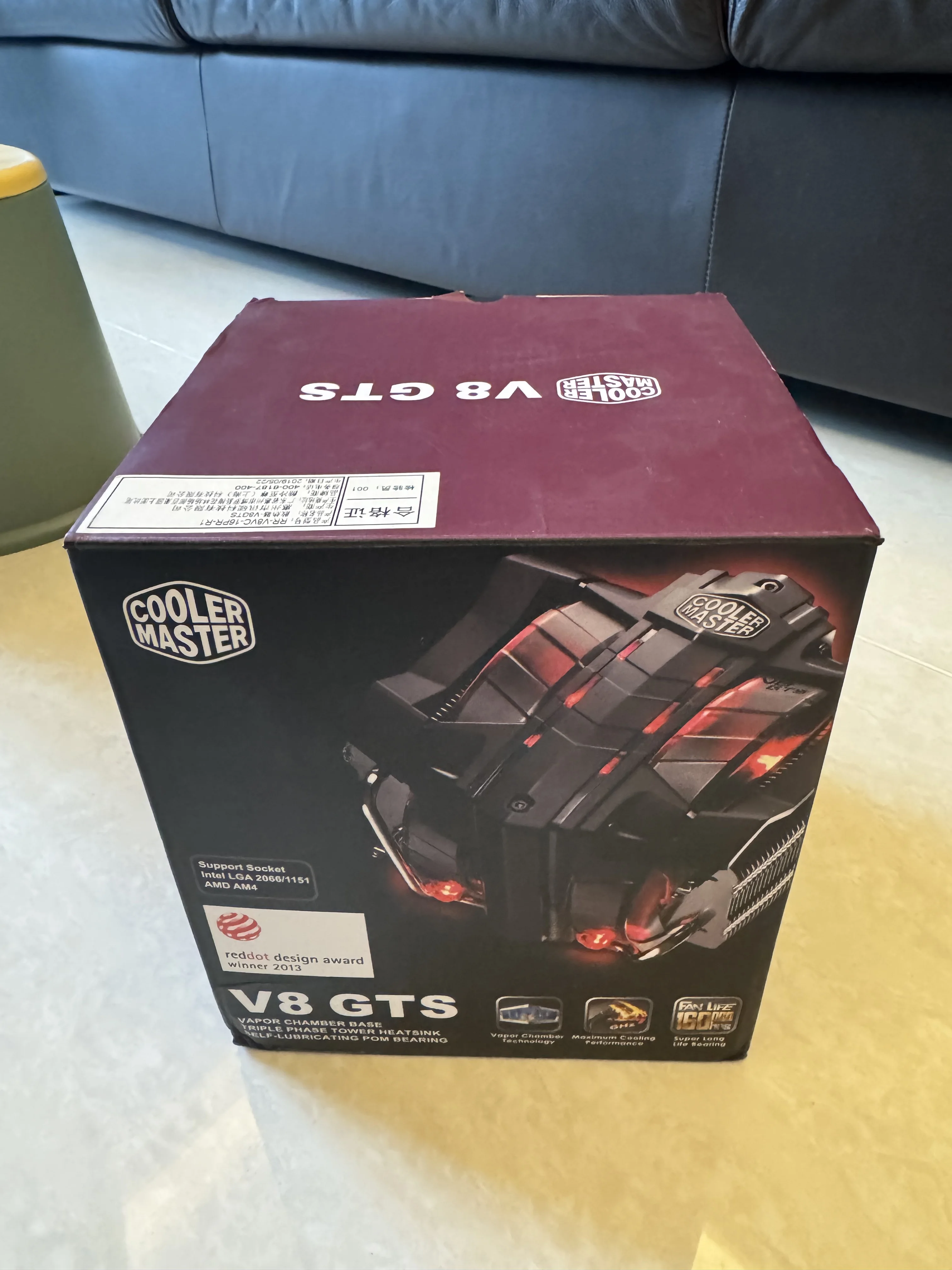 Cooler Master V8 GTS V8GTS Novo (Como Novo) para CPU AM2 AM1 AM3 AM3+ AMD FX9590 LGA 2011, 1366, 1156, 1155, 1150, 775