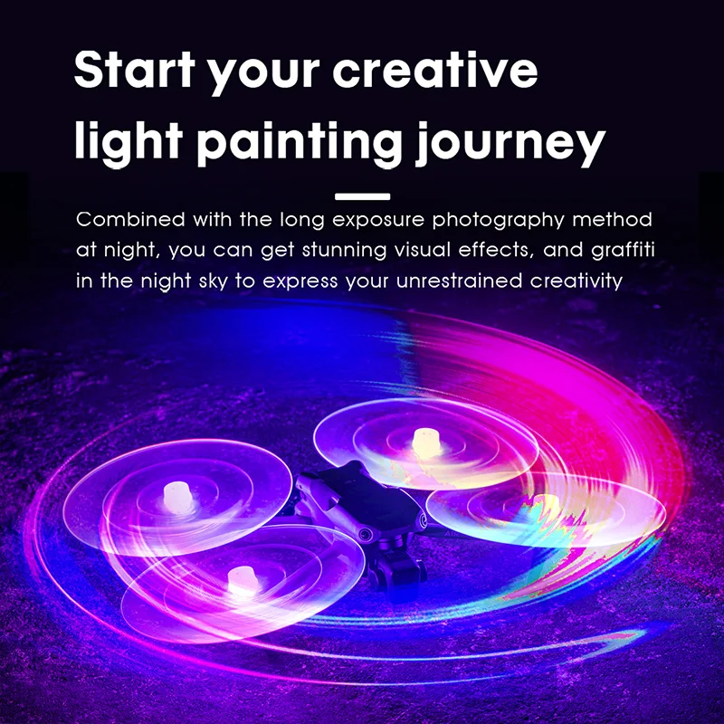 STARTRC LED Propeller For DJI Air 3/Air 3S Accessories LED Flash Propeller Night Light Glowing Propellers Low Noise Props 2Pair