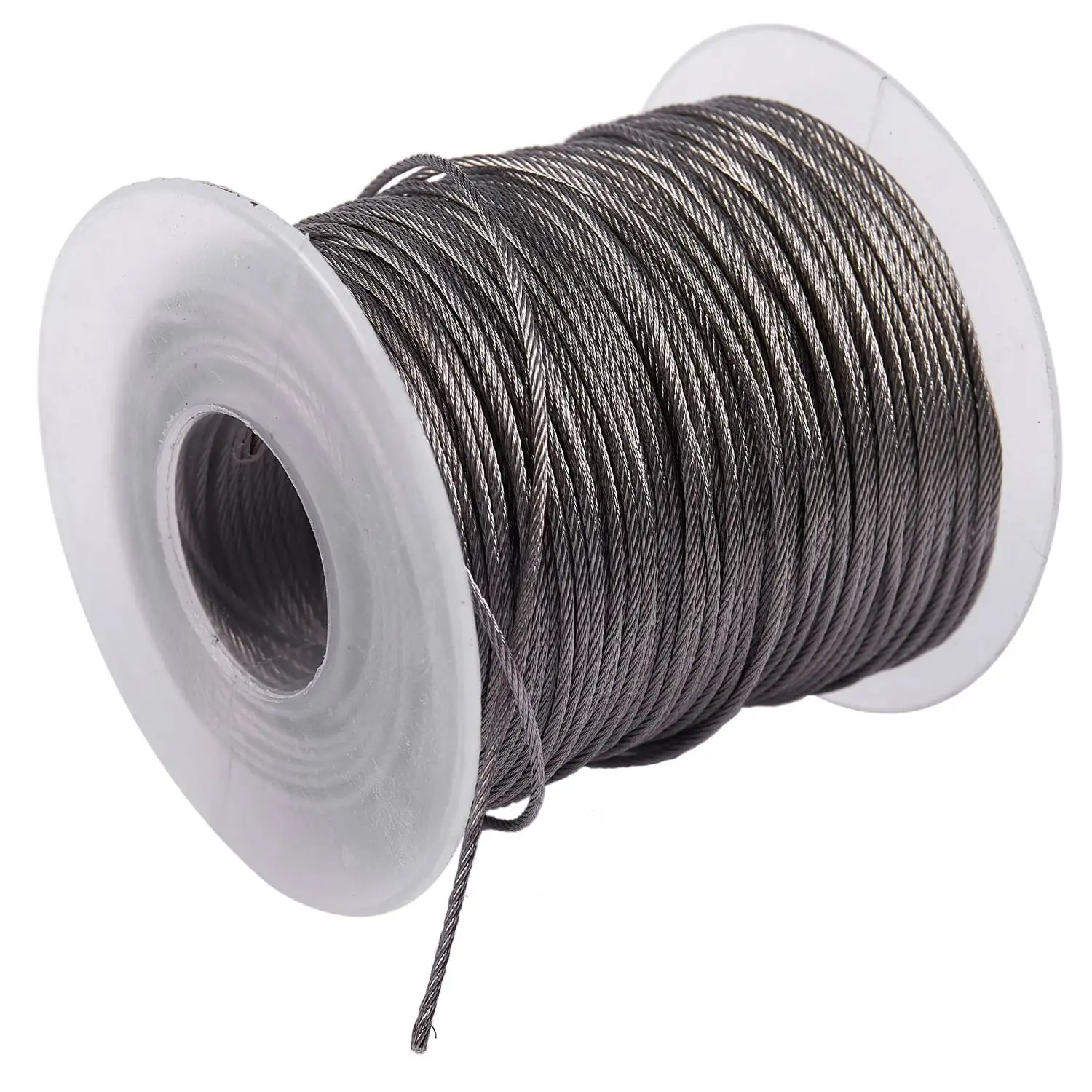 

Hoisting Lifting 7X7 1Mm Dia Stainless Steel Flexible Wire Rope 177Ft CNIM Hot