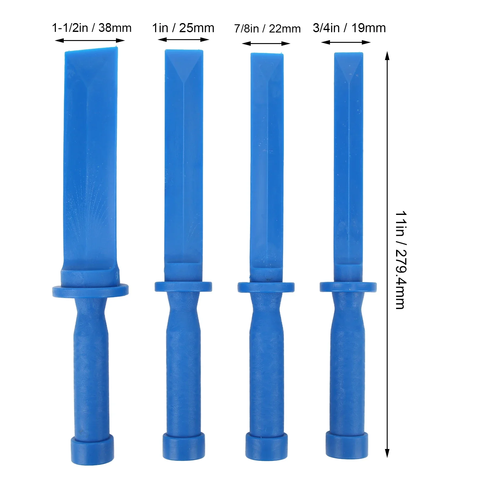 

4PCs Plastic Chisel Scraper Set Non Marring Universal Scraper Remover Tool Kit for Removing Adhesive Sticker Decoration