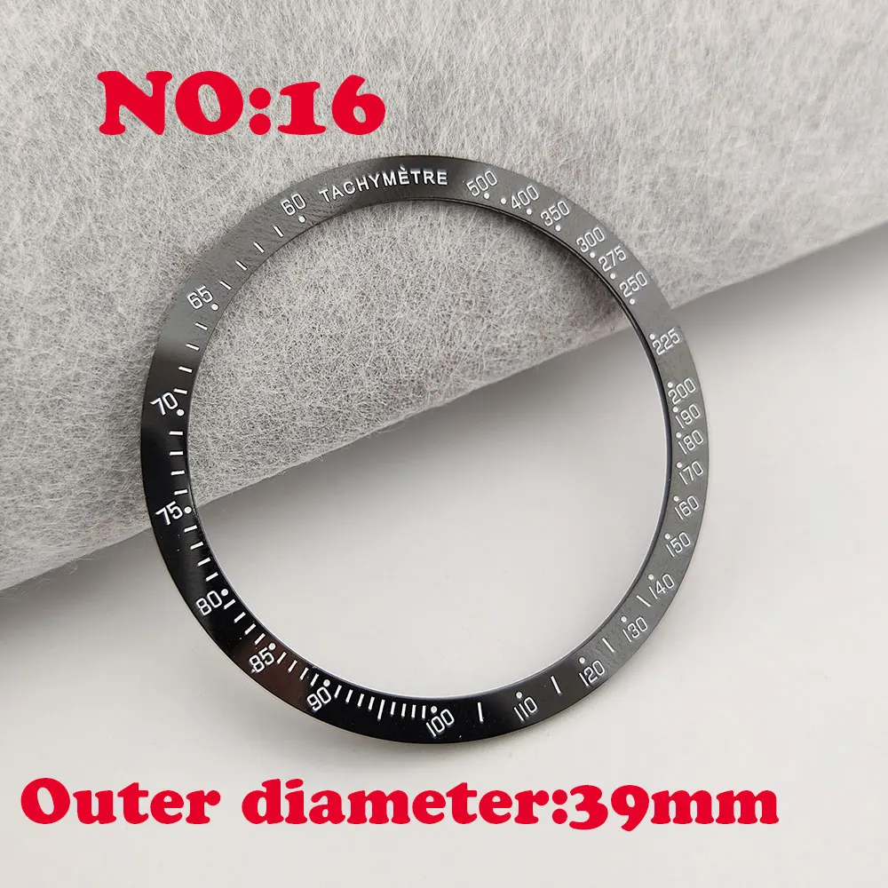 39/41.5/42mm Sloping/Flat Luminous Ceramic Bezel Insert Replacement fit TAG HEUE automatic watch nh35