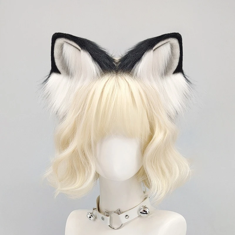 Anime japonês orelha bandana menina orelhas cos raposa orelha bandana bonito kc cosplay orelhas de raposa de pelúcia headwear lolita jogo trajes orelha de gato