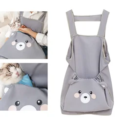 Pet Carrier Apron Soft with Pocket Portable Dog Carrying Bag Small Dog Cat Carrier Chest for Outdoors Camping Indoors Hiking