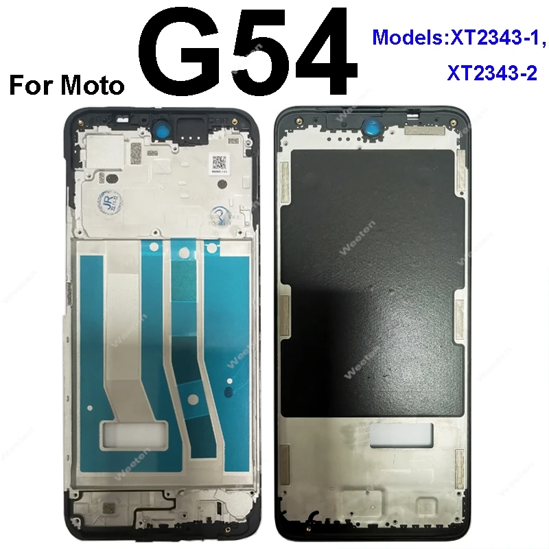 LCD Frame Chassis Cover For Motorola Moto G04 G14 G54 G84 LCD Frame Middle Bezel Plate Panel Housing Replacement Repair Parts