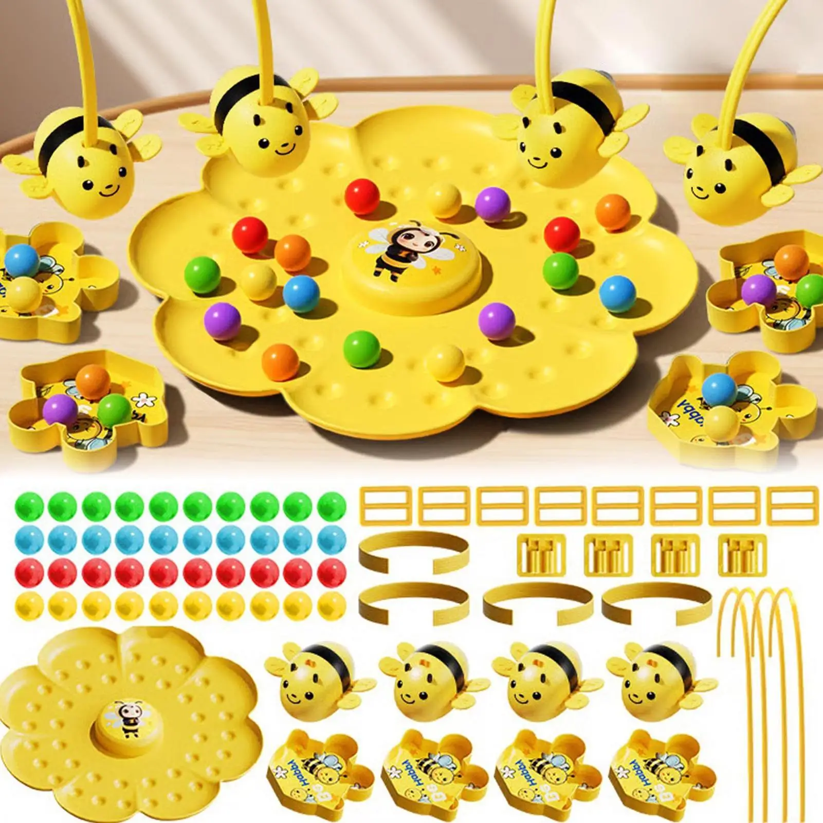 Busy Bee Board Game Educational Magnetic Funny Portable Busy Bees Family Party Game For Travel Outdoor Indoor Party Gatherings
