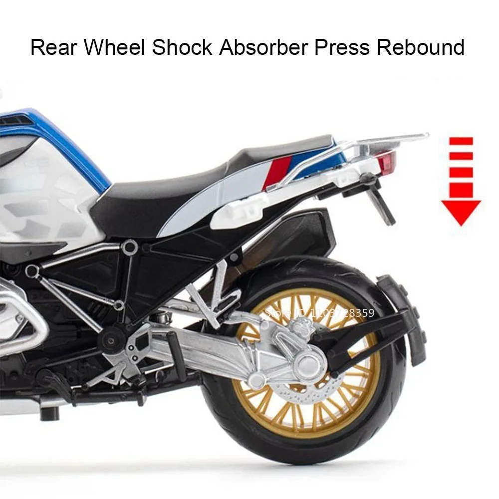 1:12 Suzuki GSX1000R R1250GS Legierung Druckguss Spielzeug Motorrad Modelle Auto mit Licht Stoßdämpfung Miniatur Motorrad Jungen Geschenke – Detail 15