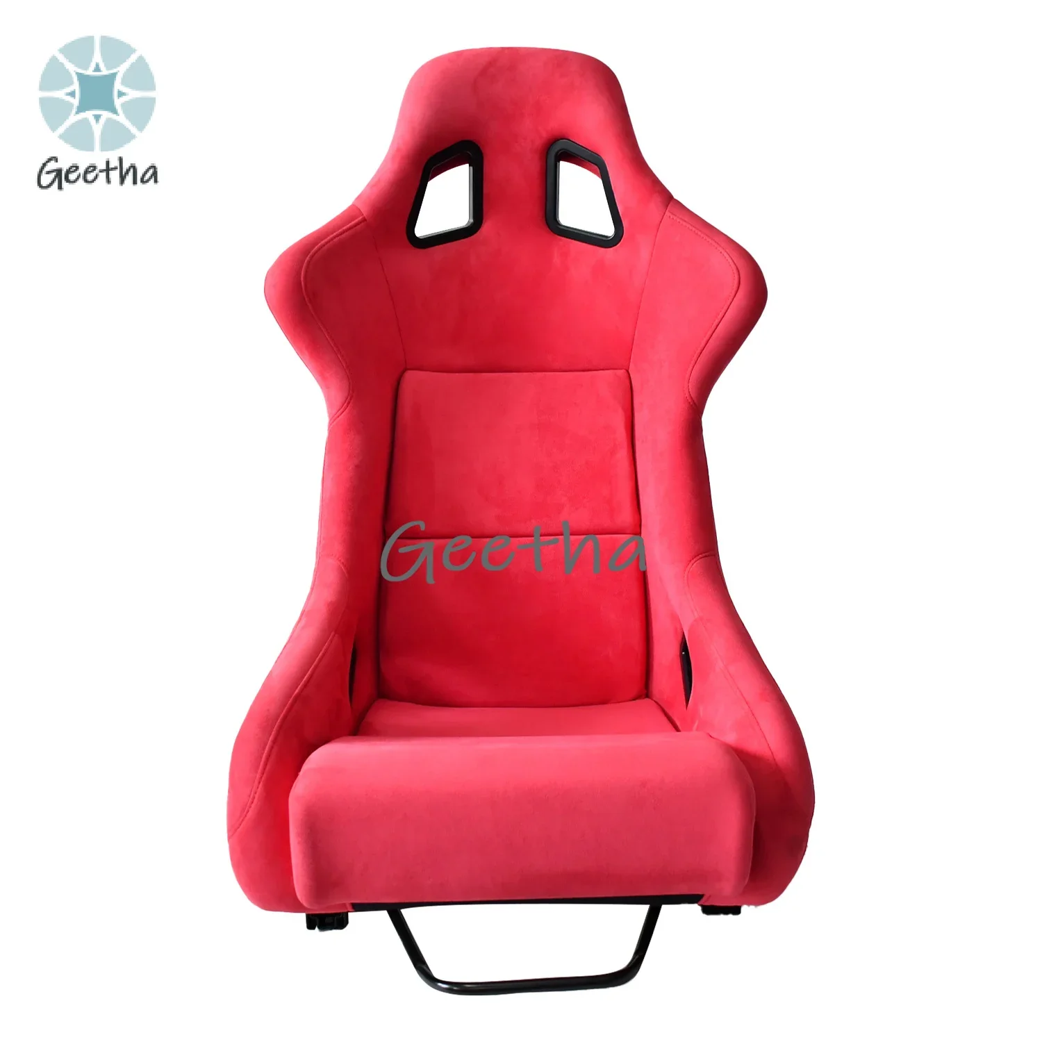

Modified Car Seat Real Carbon Fiber Fiberglass Racing Seat Customized Double LOGO Slide Car Seat Suede