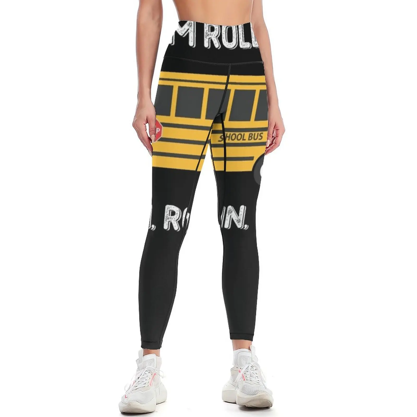 

School Bus School Bus Rollin Leggings push up tights for Pants sport Women sportwear Womens Leggings