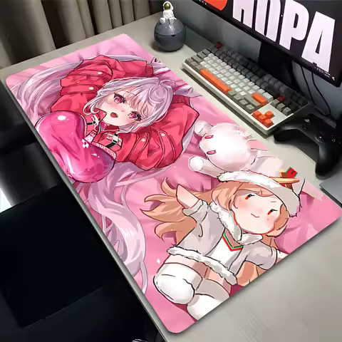 Mouse Pad PC Non Slip Rubber Fun Cartoon Mousepad Laptop Gamer Cabinet Keyboard Pad Office Computer Gaming Desk NIKKE Mouse Mat