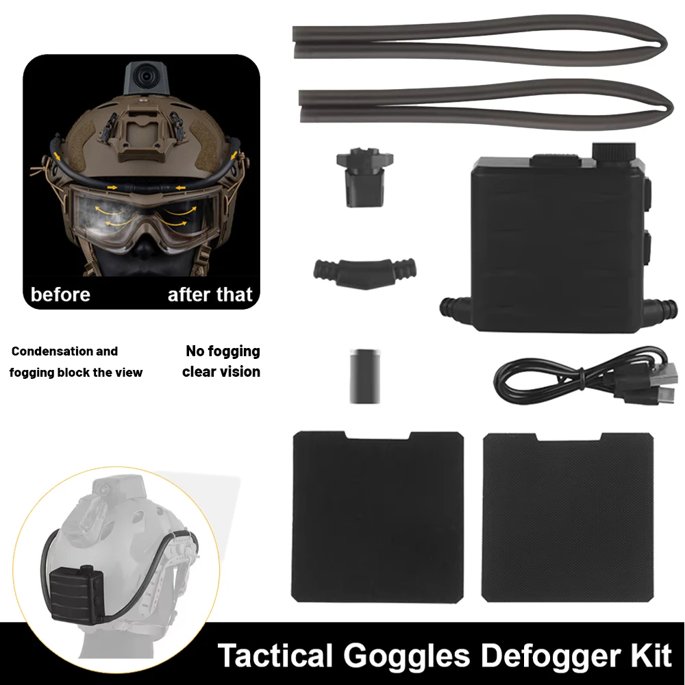

Anti-fog Tactical Goggles Defogger Sport Eyewear Defogging Kit for Airsoft Shooting Motocross Mountaineering Glasses Ski Mask