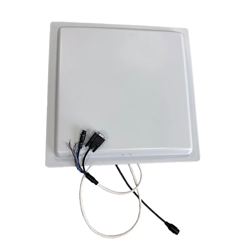 Long range UHF integrated RFID Reader 12dbi antenna + LED Light + Relay output + LAN TCP Communication