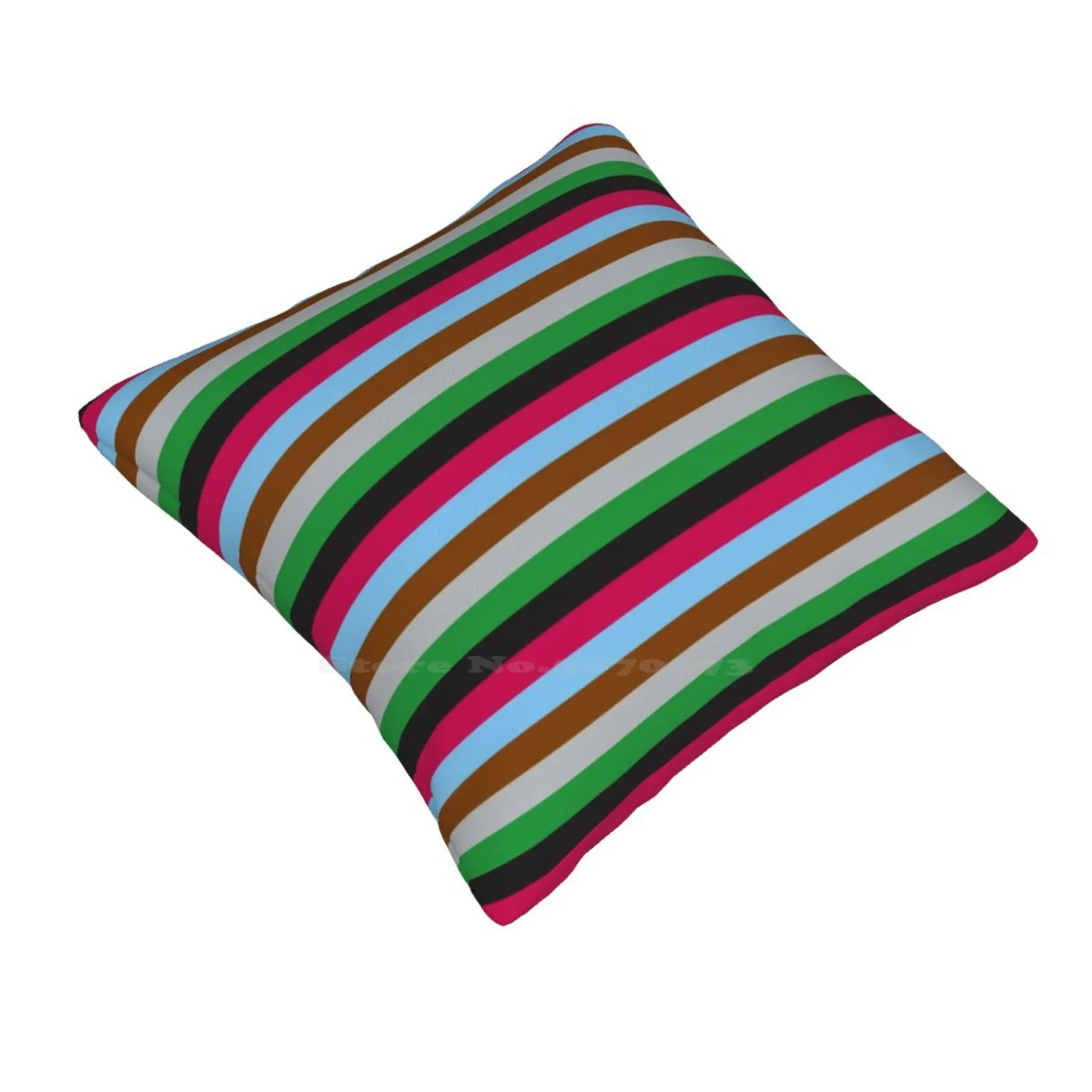 Rugby Striped Fashion Sofa Throw Pillow Cover Pillowcase Rugby Club Stoop Striped Lines Retro 70S 80S Lined Patterns Minimalist