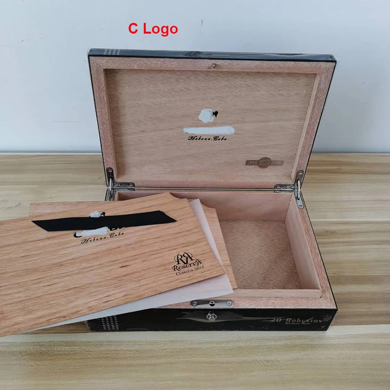 Cigar Humidor 2 Cigar Humidor CHB RR Robusters Reserve Cosecha 2014 with Velvet Bag and Gift Paper Box