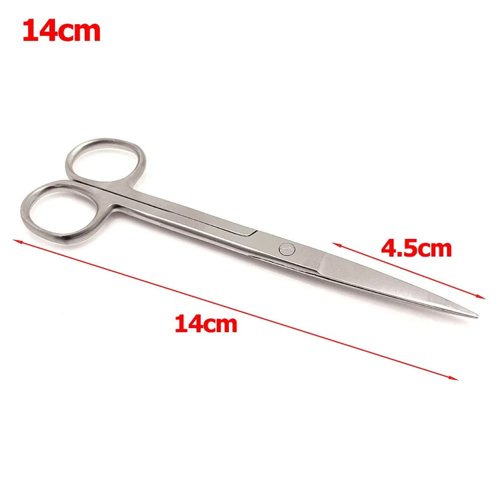 Sterilizable Surgical Scissors Straight 125mm Stainless Steel Dental Medical Tool Precision Sharp for Suture Stitch Removal