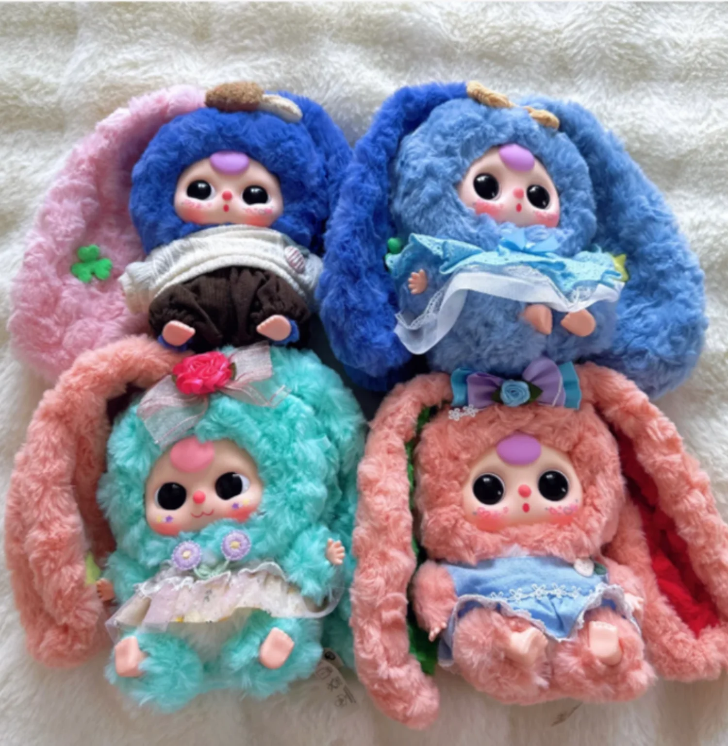 

2025 Baby Three Lily Rabbit Town V4 слепая коробка с длинными ушами кролика орнамент кулон загадочная коробка коллекция подарок для ребенка