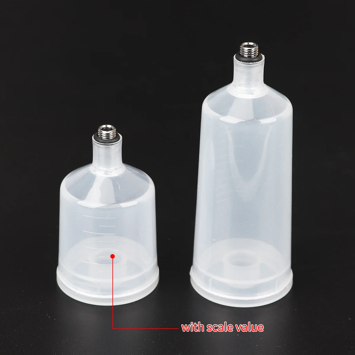 2/1PCS Airbrush Plastic Clear Cup Of Spray Gun 20CC 40CC  Air Brush Pen Repleceable Accessories For Painting