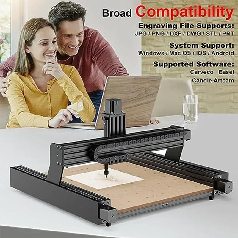 TWOTREES TTC450 Router di CNC Fresatura Taglio Incisore Laser Mandrino Motore Kit FAI DA TE per PCB PVC Metallo Acrilico Stampante Laser di Lavoro