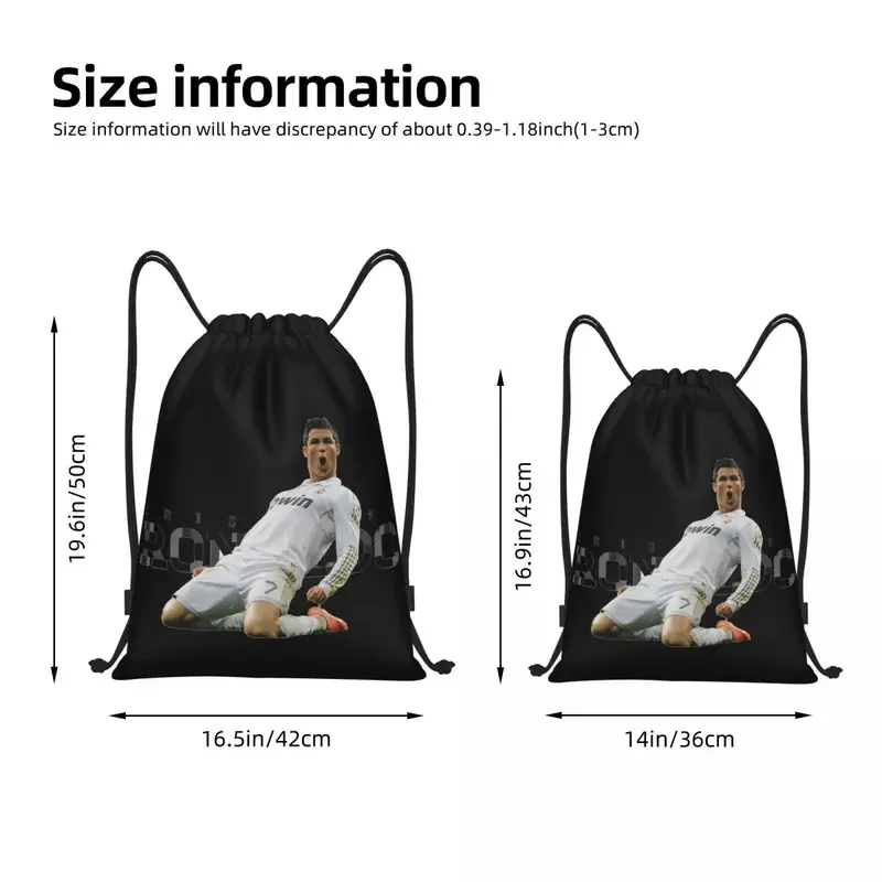 Brazil (6) Cristianoes And Ronaldoes Backpack Humor Graphic Knapsack Drawstring Bags Gym Bag Cute Sports activities