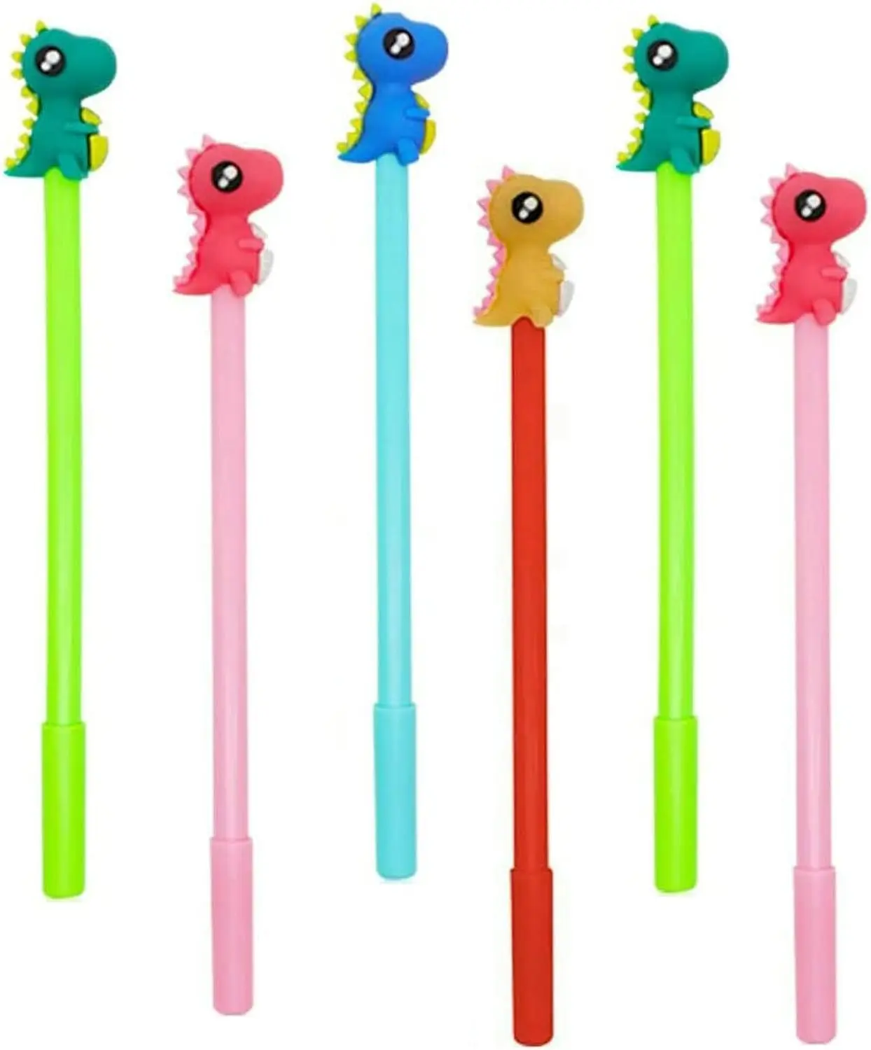 24 Pcs Dinosaur Dragon Animals Gel Pens Set Fashion Cute Funny Cartoon Office School Supplies Student Stationery