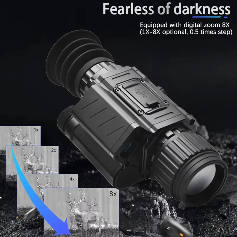 TK256L التصوير الحراري أحادي نطاق 256x192 واي فاي فيديو المدمج في الليزر Rangefinder BC حساب الصيد الحراري أحادي العين #5