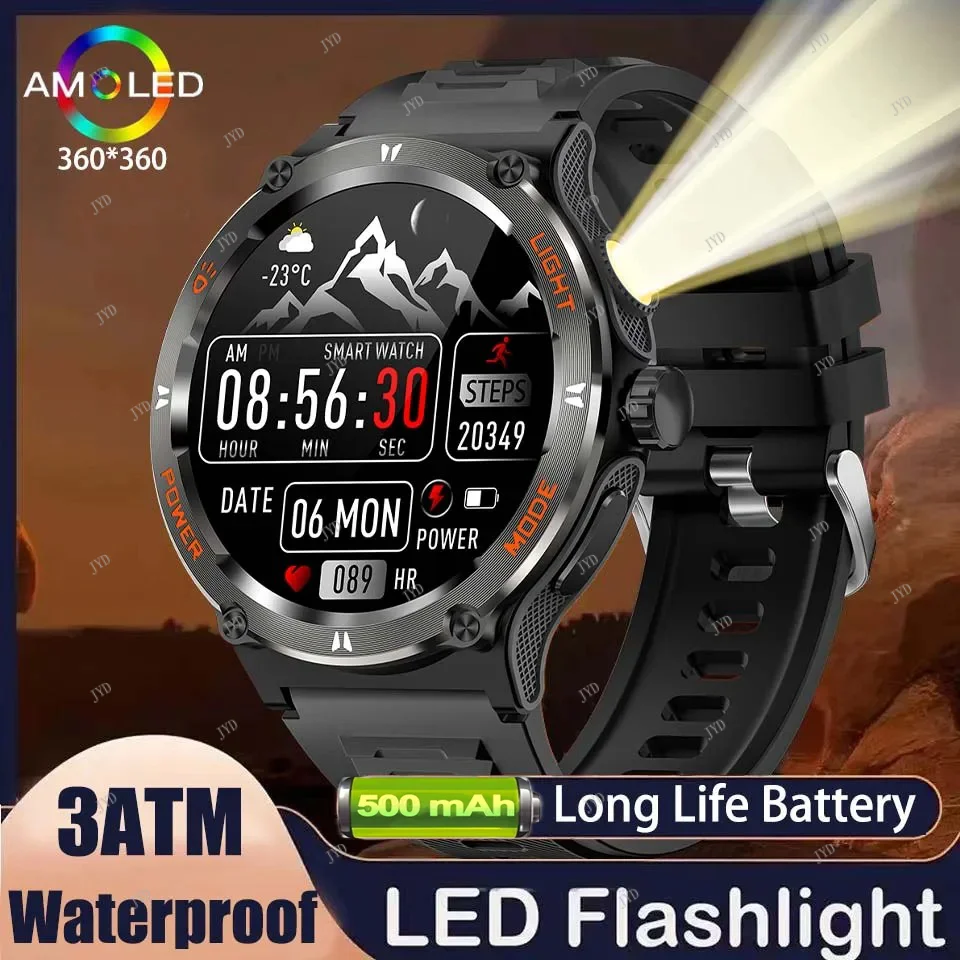 ساعة ذكية 3ATM مقاومة للماء 1.53 