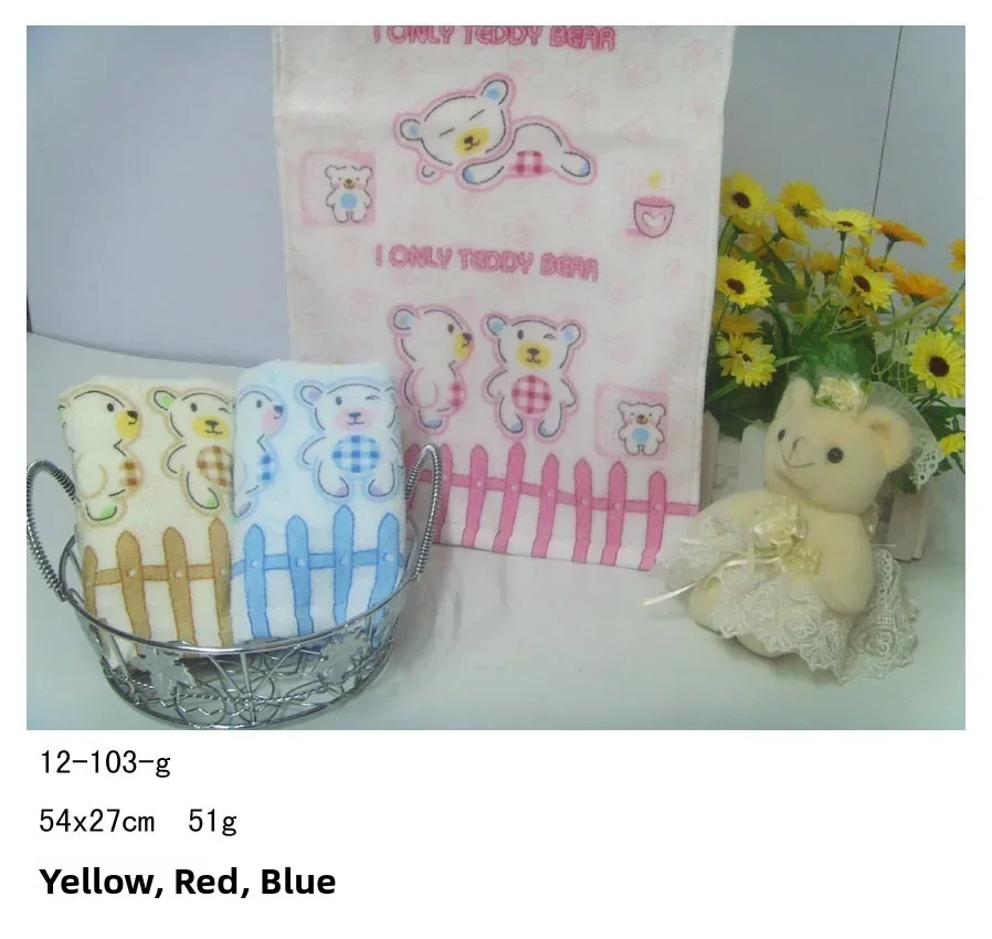 Pure Cotton Cartoon Children Towel 54*27cm Soft Absorbent Able Welcome To Purchase Home Textile Face Towel