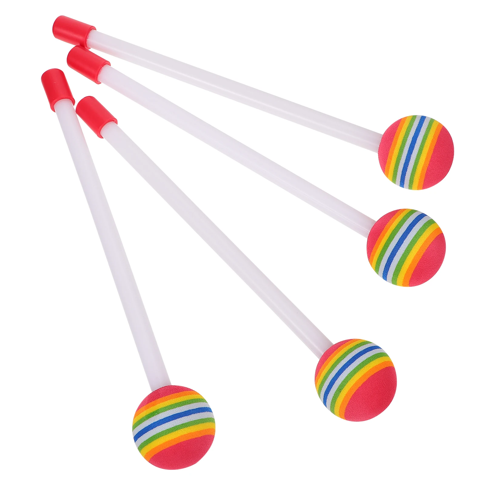 

Rainbow Drumsticks Colorful Plastic Percussion Instrument Accessories Percussion Instrument Accessory Kids Toys Rhythm Practice