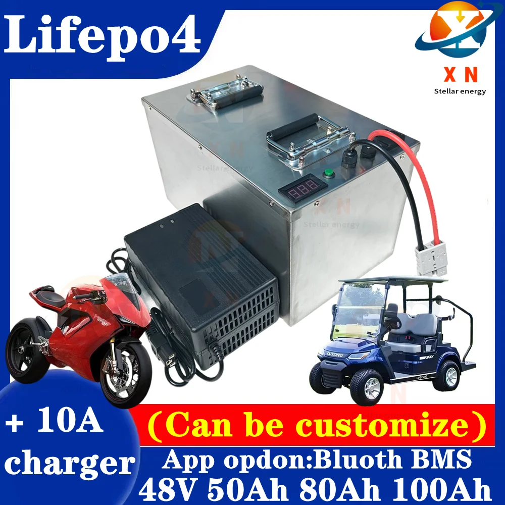 48V 50AH 80Ah 100Ah Lifepo4 lithium battery pack for Ryobi RM480e RM300e ZT480ex 300MV Zero Turn electric riding mower