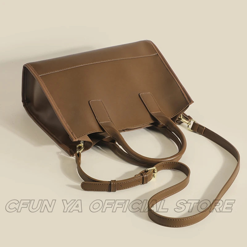 CFUN YA Fashion Luxury Women Tote Bag Large PU Leather Female Shoulder Cross Bags Travel Messenger Handbag Sac a Mains Femme image 3