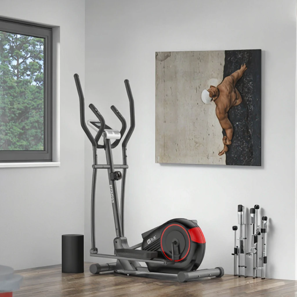 Air Resistance Silent Elliptical Trainer Magnetic System Indoor Fitness Bike 2026