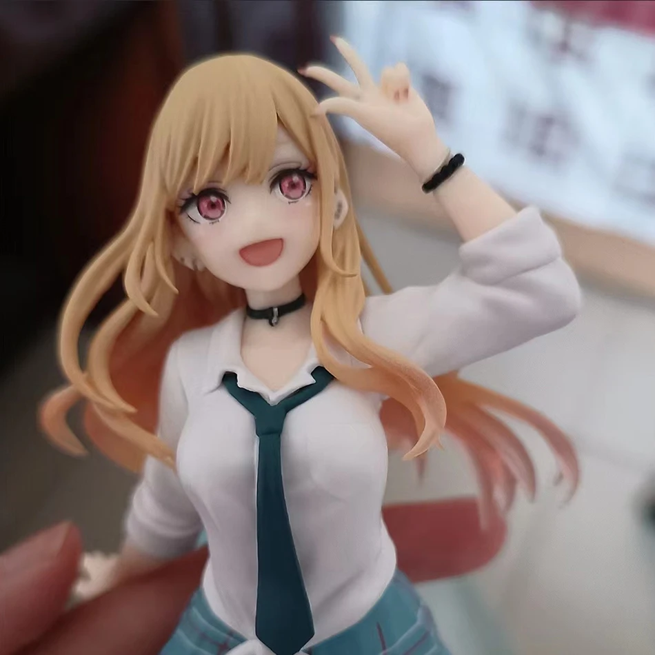 My Dress Up Darling Kitagawa Marin Anime-Figur Schuluniform Teufel-Liz Kniende Pose PVC Sammlermodell Desktop-Dekoration – Detail 21