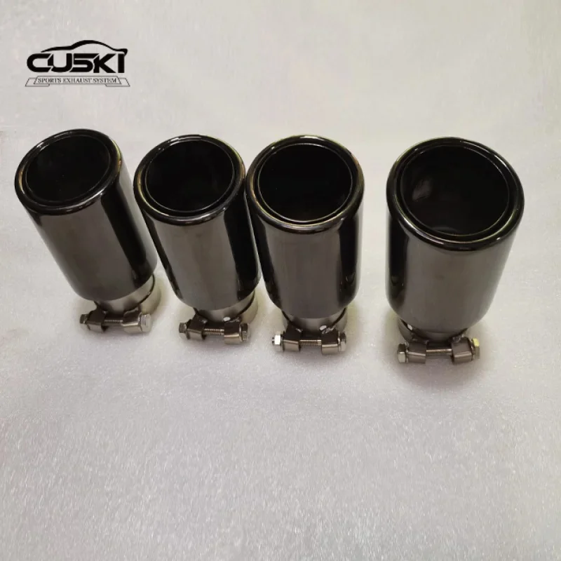 Excellent black stainless steel 3.5-inch exhaust tip muffler tip exhaust system for a wide range of vehicle models